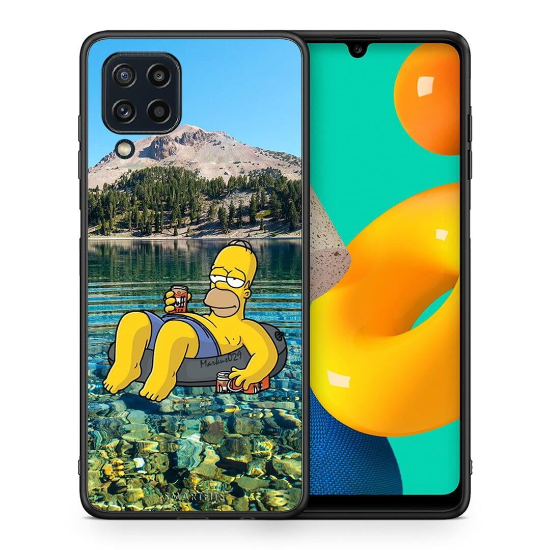 Θήκη Samsung M32 4G Summer Happiness από τη Smartfits με σχέδιο στο πίσω μέρος και μαύρο περίβλημα | Samsung M32 4G Summer Happiness case with colorful back and black bezels