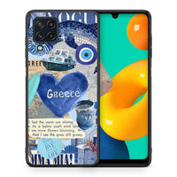 Thumbnail for Θήκη Samsung M32 4G Summer In Greece από τη Smartfits με σχέδιο στο πίσω μέρος και μαύρο περίβλημα | Samsung M32 4G Summer In Greece case with colorful back and black bezels