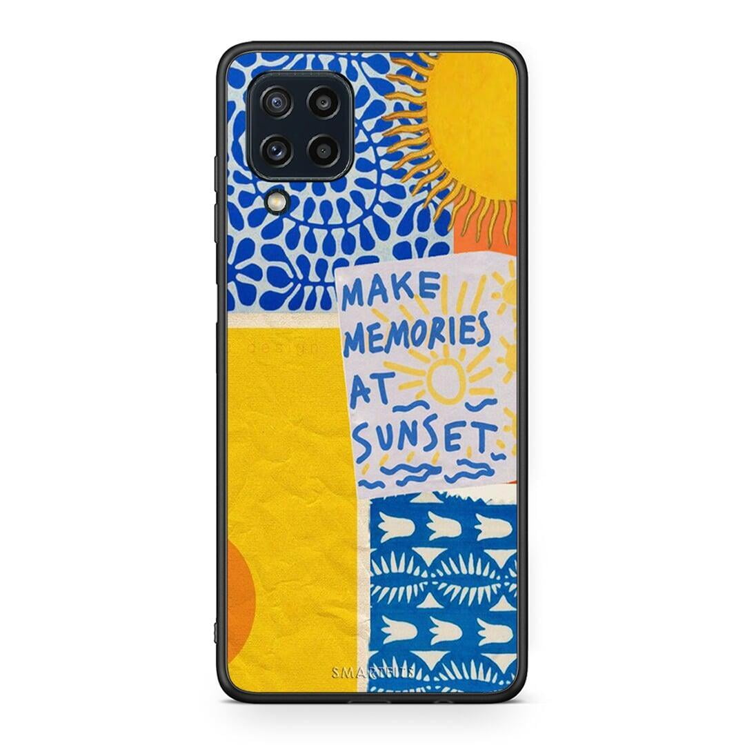 Samsung M32 4G Sunset Memories Θήκη από τη Smartfits με σχέδιο στο πίσω μέρος και μαύρο περίβλημα | Smartphone case with colorful back and black bezels by Smartfits