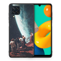 Thumbnail for Θήκη Samsung M32 4G Surreal View από τη Smartfits με σχέδιο στο πίσω μέρος και μαύρο περίβλημα | Samsung M32 4G Surreal View case with colorful back and black bezels