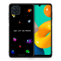 Thumbnail for Θήκη Samsung M32 4G AFK Text από τη Smartfits με σχέδιο στο πίσω μέρος και μαύρο περίβλημα | Samsung M32 4G AFK Text case with colorful back and black bezels