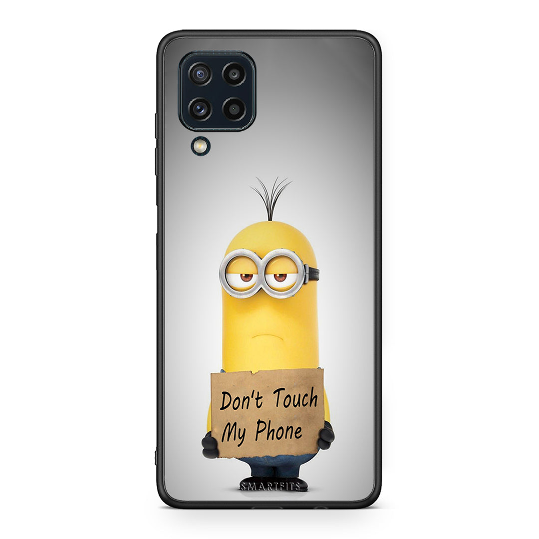 4 - Samsung M32 4G Minion Text case, cover, bumper