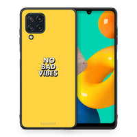 Thumbnail for Θήκη Samsung M32 4G Vibes Text από τη Smartfits με σχέδιο στο πίσω μέρος και μαύρο περίβλημα | Samsung M32 4G Vibes Text case with colorful back and black bezels