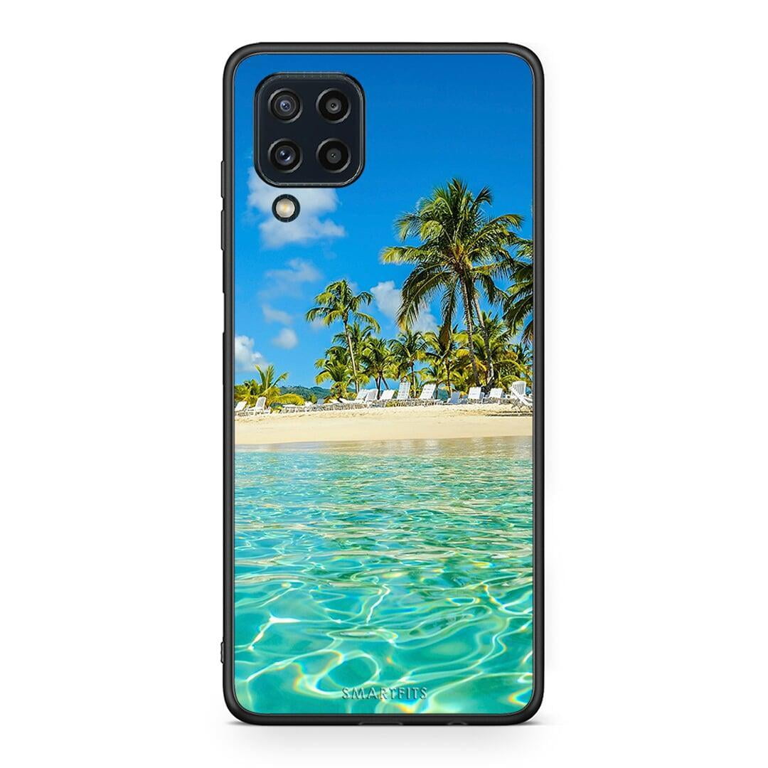 Samsung M32 4G Tropical Vibes Θήκη από τη Smartfits με σχέδιο στο πίσω μέρος και μαύρο περίβλημα | Smartphone case with colorful back and black bezels by Smartfits