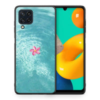 Thumbnail for Θήκη Samsung M32 4G Water Flower από τη Smartfits με σχέδιο στο πίσω μέρος και μαύρο περίβλημα | Samsung M32 4G Water Flower case with colorful back and black bezels