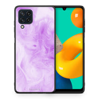Thumbnail for Θήκη Samsung M32 4G Lavender Watercolor από τη Smartfits με σχέδιο στο πίσω μέρος και μαύρο περίβλημα | Samsung M32 4G Lavender Watercolor case with colorful back and black bezels