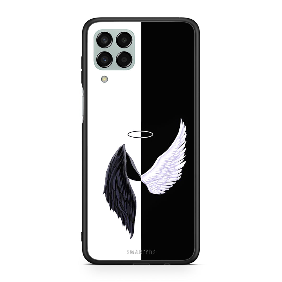 Samsung M33 Angels Demons θήκη από τη Smartfits με σχέδιο στο πίσω μέρος και μαύρο περίβλημα | Smartphone case with colorful back and black bezels by Smartfits