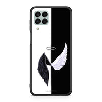 Thumbnail for Samsung M33 Angels Demons θήκη από τη Smartfits με σχέδιο στο πίσω μέρος και μαύρο περίβλημα | Smartphone case with colorful back and black bezels by Smartfits