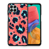 Thumbnail for Θήκη Samsung M33 Pink Leopard Animal από τη Smartfits με σχέδιο στο πίσω μέρος και μαύρο περίβλημα | Samsung M33 Pink Leopard Animal case with colorful back and black bezels