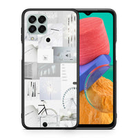 Thumbnail for Θήκη Αγίου Βαλεντίνου Samsung M33 Collage Make Me Wonder από τη Smartfits με σχέδιο στο πίσω μέρος και μαύρο περίβλημα | Samsung M33 Collage Make Me Wonder case with colorful back and black bezels