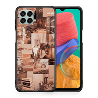 Thumbnail for Θήκη Αγίου Βαλεντίνου Samsung M33 Collage You Can από τη Smartfits με σχέδιο στο πίσω μέρος και μαύρο περίβλημα | Samsung M33 Collage You Can case with colorful back and black bezels