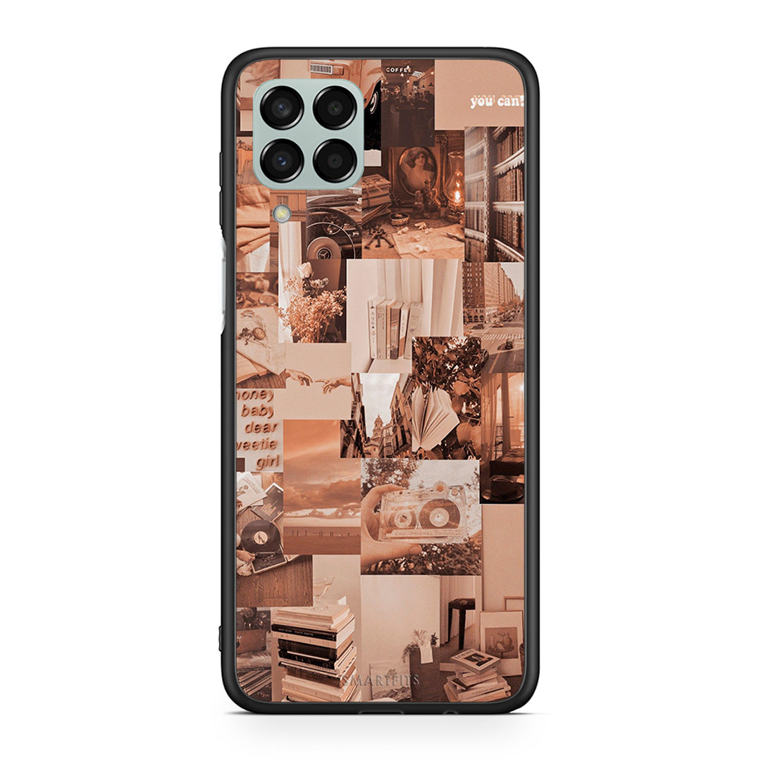 Samsung M33 Collage You Can Θήκη Αγίου Βαλεντίνου από τη Smartfits με σχέδιο στο πίσω μέρος και μαύρο περίβλημα | Smartphone case with colorful back and black bezels by Smartfits