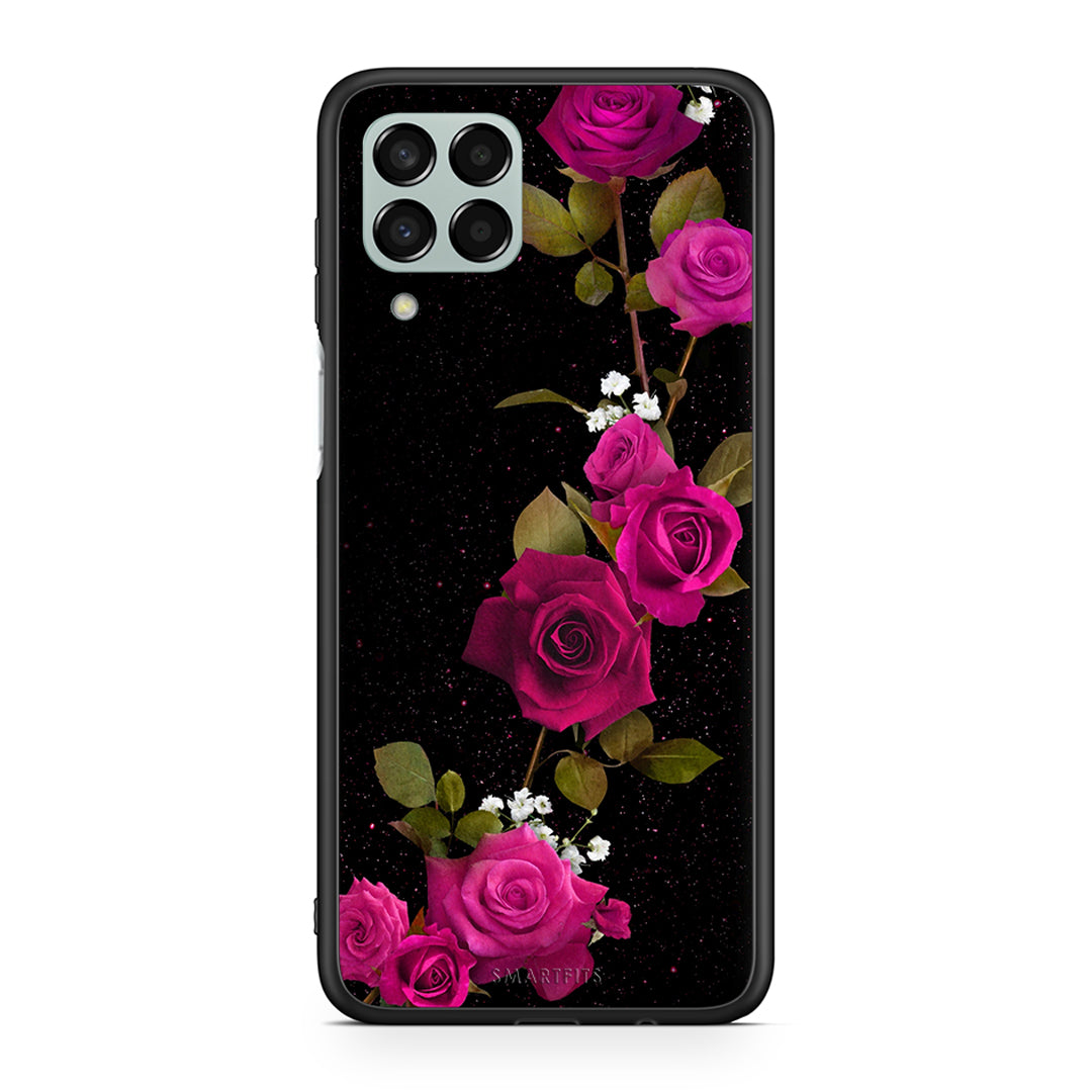 4 - Samsung M33 Red Roses Flower case, cover, bumper
