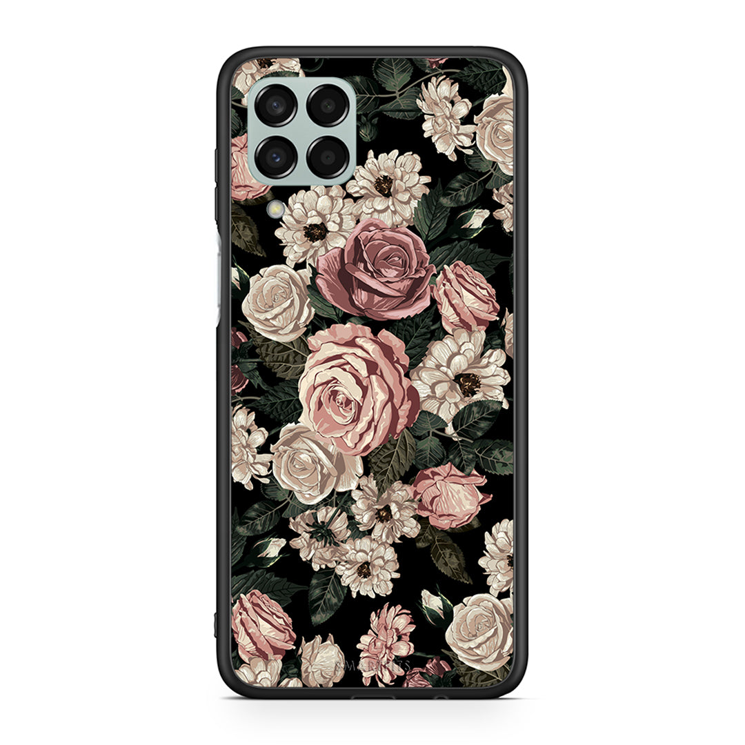 4 - Samsung M33 Wild Roses Flower case, cover, bumper