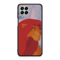 Thumbnail for Samsung M33 Lion Love 1 Θήκη Αγίου Βαλεντίνου από τη Smartfits με σχέδιο στο πίσω μέρος και μαύρο περίβλημα | Smartphone case with colorful back and black bezels by Smartfits