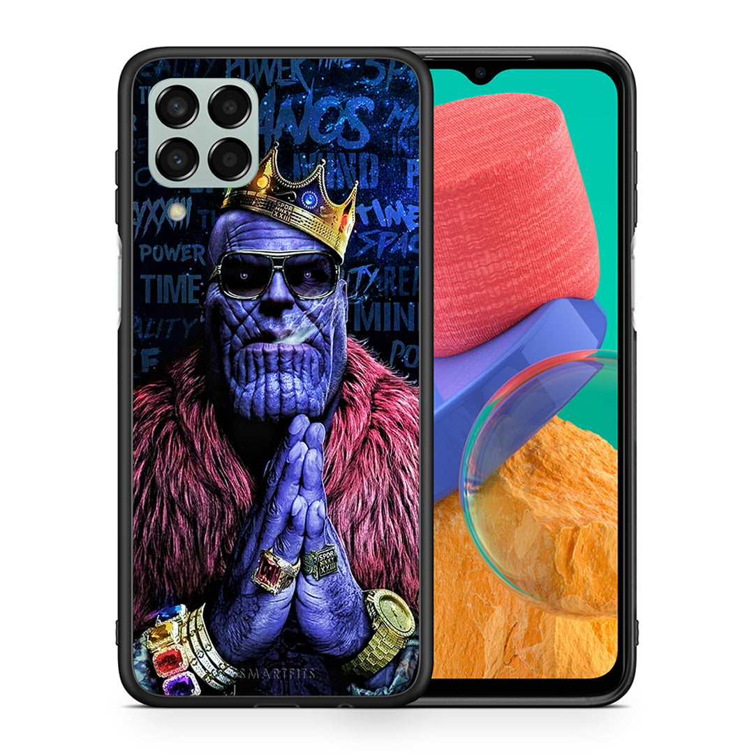 Θήκη Samsung M33 Thanos PopArt από τη Smartfits με σχέδιο στο πίσω μέρος και μαύρο περίβλημα | Samsung M33 Thanos PopArt case with colorful back and black bezels