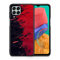 Thumbnail for Θήκη Αγίου Βαλεντίνου Samsung M33 Red Paint από τη Smartfits με σχέδιο στο πίσω μέρος και μαύρο περίβλημα | Samsung M33 Red Paint case with colorful back and black bezels