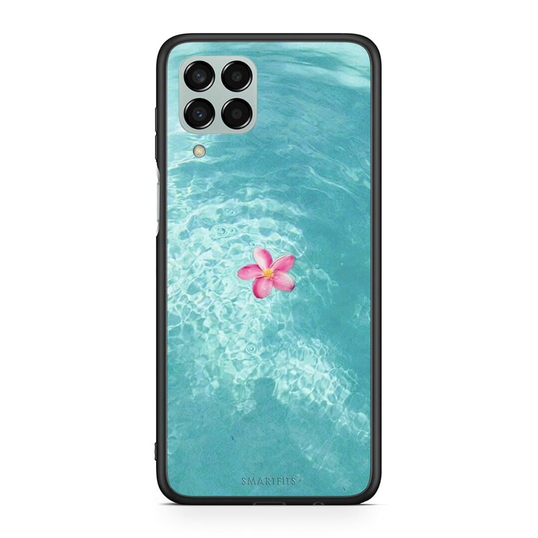 Samsung M33 Water Flower Θήκη από τη Smartfits με σχέδιο στο πίσω μέρος και μαύρο περίβλημα | Smartphone case with colorful back and black bezels by Smartfits