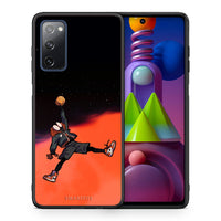 Thumbnail for Θήκη Samsung Galaxy M51 Basketball Hero από τη Smartfits με σχέδιο στο πίσω μέρος και μαύρο περίβλημα | Samsung Galaxy M51 Basketball Hero case with colorful back and black bezels