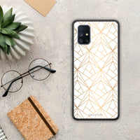 Thumbnail for Geometric Luxury White - Samsung Galaxy M51 case
