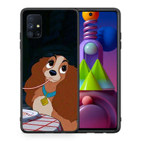 Thumbnail for Θήκη Αγίου Βαλεντίνου Samsung Galaxy M51 Lady And Tramp 2 από τη Smartfits με σχέδιο στο πίσω μέρος και μαύρο περίβλημα | Samsung Galaxy M51 Lady And Tramp 2 case with colorful back and black bezels