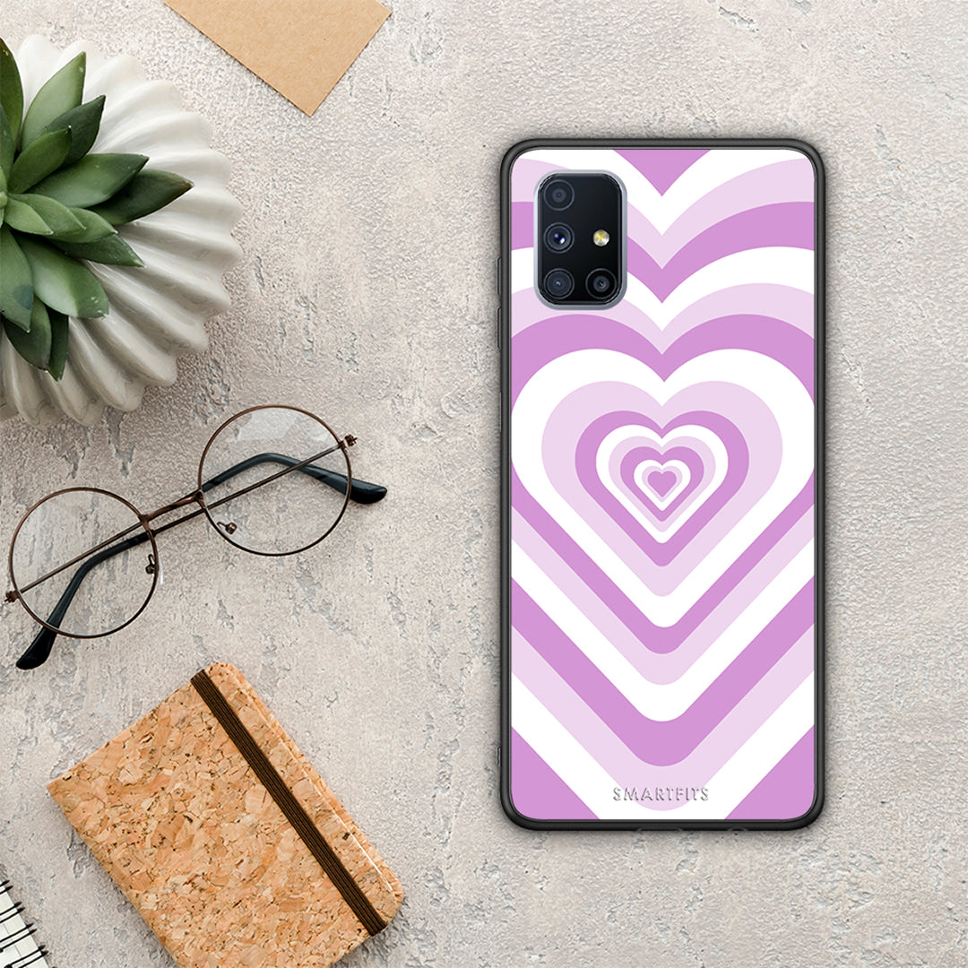 Lilac Hearts - Samsung Galaxy M51 case