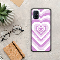 Thumbnail for Lilac Hearts - Samsung Galaxy M51 case