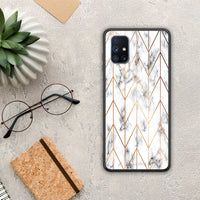 Thumbnail for Marble Gold Geometric - Samsung Galaxy M51 case