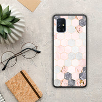 Thumbnail for Marble Hexagon Pink - Samsung Galaxy M51 case