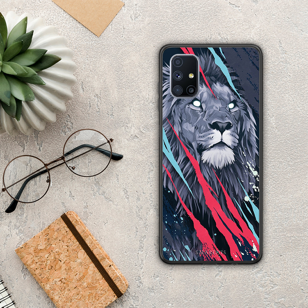 PopArt Lion Designer - Samsung Galaxy M51 case