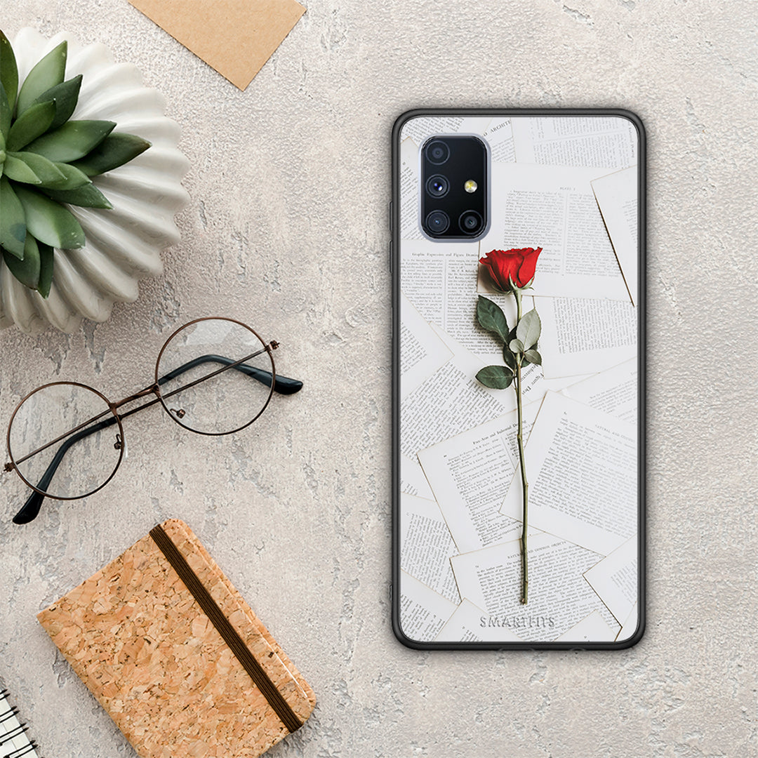 Red Rose - Samsung Galaxy M51 case