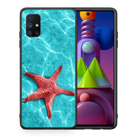 Thumbnail for Θήκη Samsung Galaxy M51 Red Starfish από τη Smartfits με σχέδιο στο πίσω μέρος και μαύρο περίβλημα | Samsung Galaxy M51 Red Starfish case with colorful back and black bezels