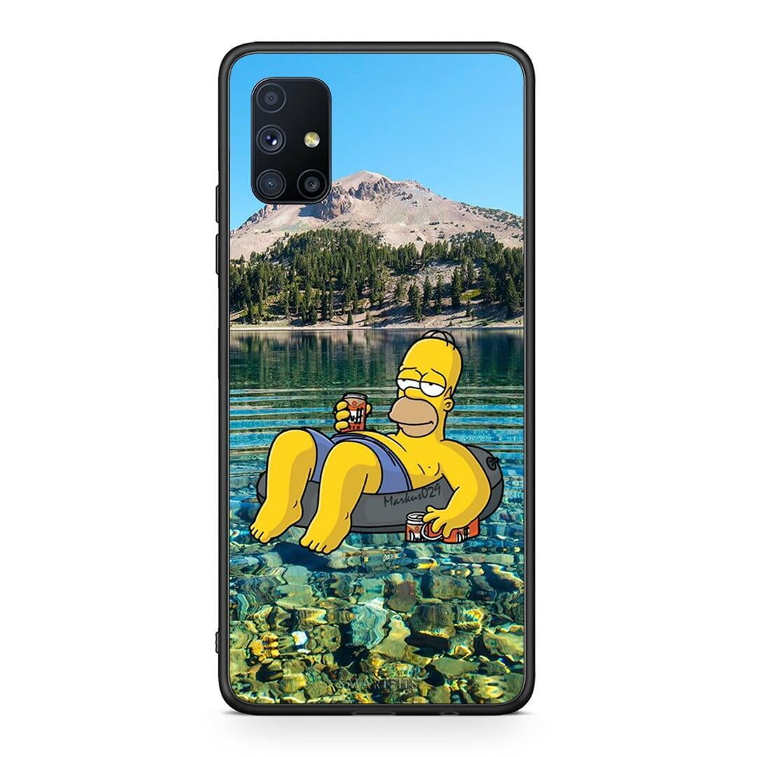 Θήκη Samsung Galaxy M51 Summer Happiness από τη Smartfits με σχέδιο στο πίσω μέρος και μαύρο περίβλημα | Samsung Galaxy M51 Summer Happiness case with colorful back and black bezels