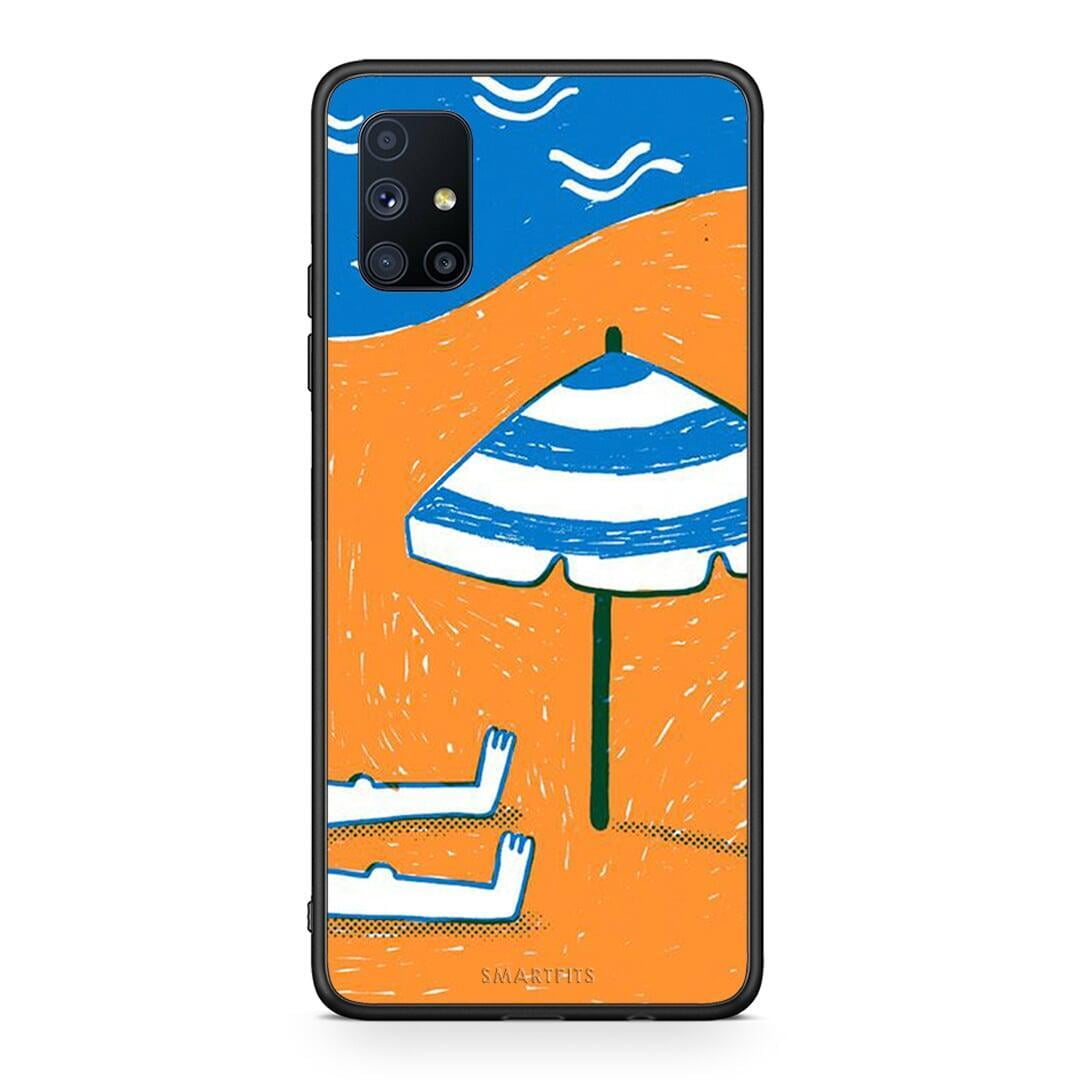 Θήκη Samsung Galaxy M51 Summering από τη Smartfits με σχέδιο στο πίσω μέρος και μαύρο περίβλημα | Samsung Galaxy M51 Summering case with colorful back and black bezels