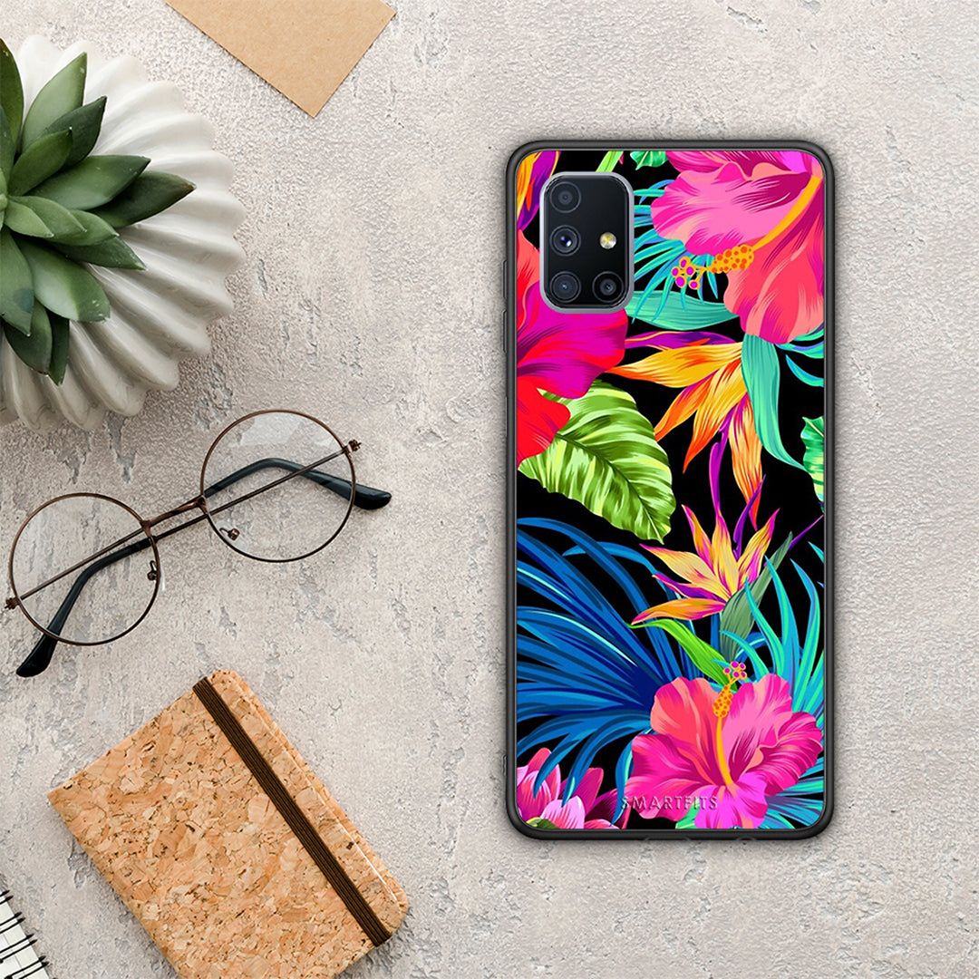 Tropical Flowers - Samsung Galaxy M51 case