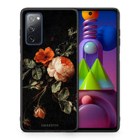 Thumbnail for Θήκη Samsung Galaxy M51 Vintage Roses από τη Smartfits με σχέδιο στο πίσω μέρος και μαύρο περίβλημα | Samsung Galaxy M51 Vintage Roses case with colorful back and black bezels