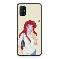 Thumbnail for Θήκη Samsung Galaxy M51 Walking Mermaid από τη Smartfits με σχέδιο στο πίσω μέρος και μαύρο περίβλημα | Samsung Galaxy M51 Walking Mermaid case with colorful back and black bezels