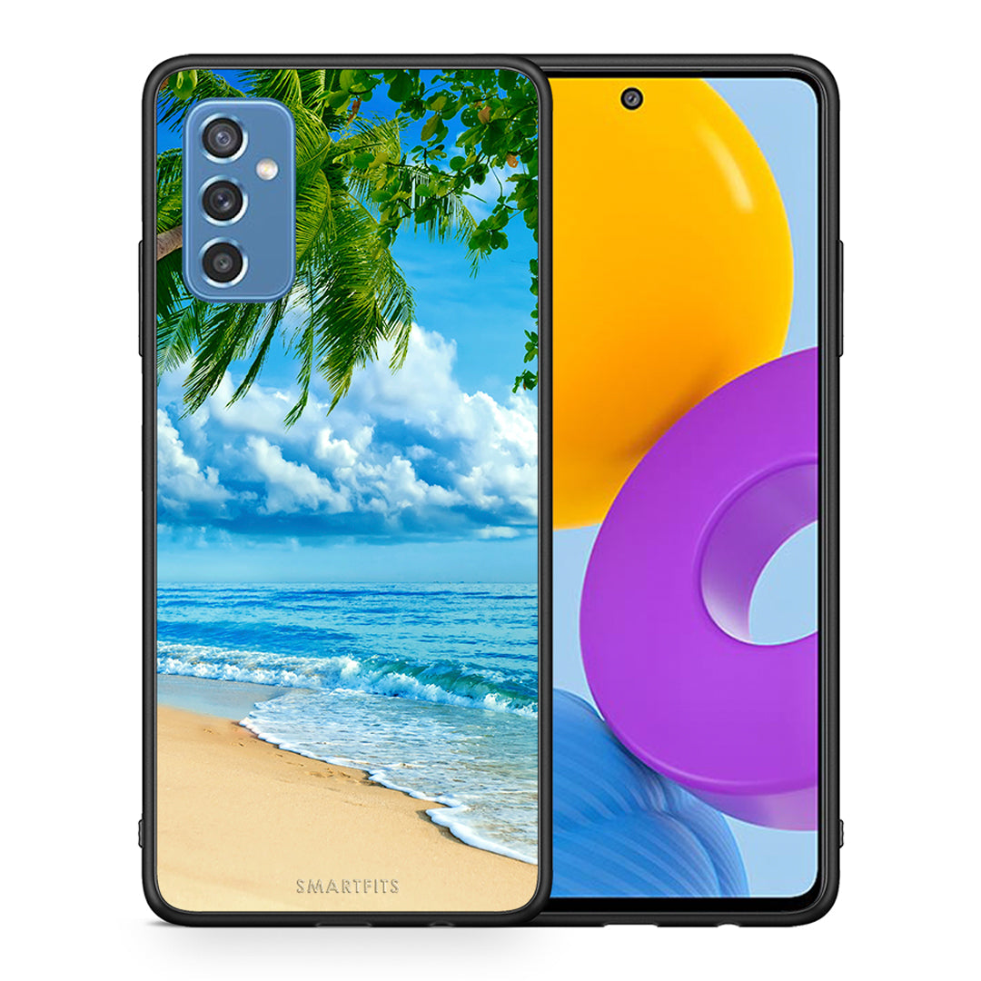 Θήκη Samsung M52 5G Beautiful Beach από τη Smartfits με σχέδιο στο πίσω μέρος και μαύρο περίβλημα | Samsung M52 5G Beautiful Beach case with colorful back and black bezels