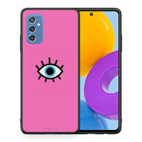 Thumbnail for Θήκη Samsung M52 5G Blue Eye Pink από τη Smartfits με σχέδιο στο πίσω μέρος και μαύρο περίβλημα | Samsung M52 5G Blue Eye Pink case with colorful back and black bezels
