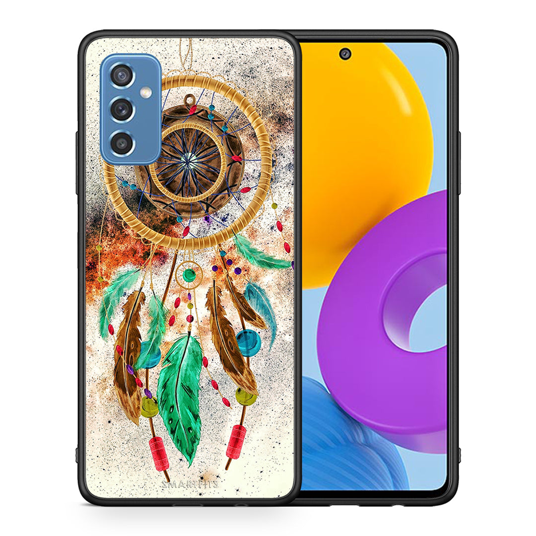 Θήκη Samsung M52 5G DreamCatcher Boho από τη Smartfits με σχέδιο στο πίσω μέρος και μαύρο περίβλημα | Samsung M52 5G DreamCatcher Boho case with colorful back and black bezels