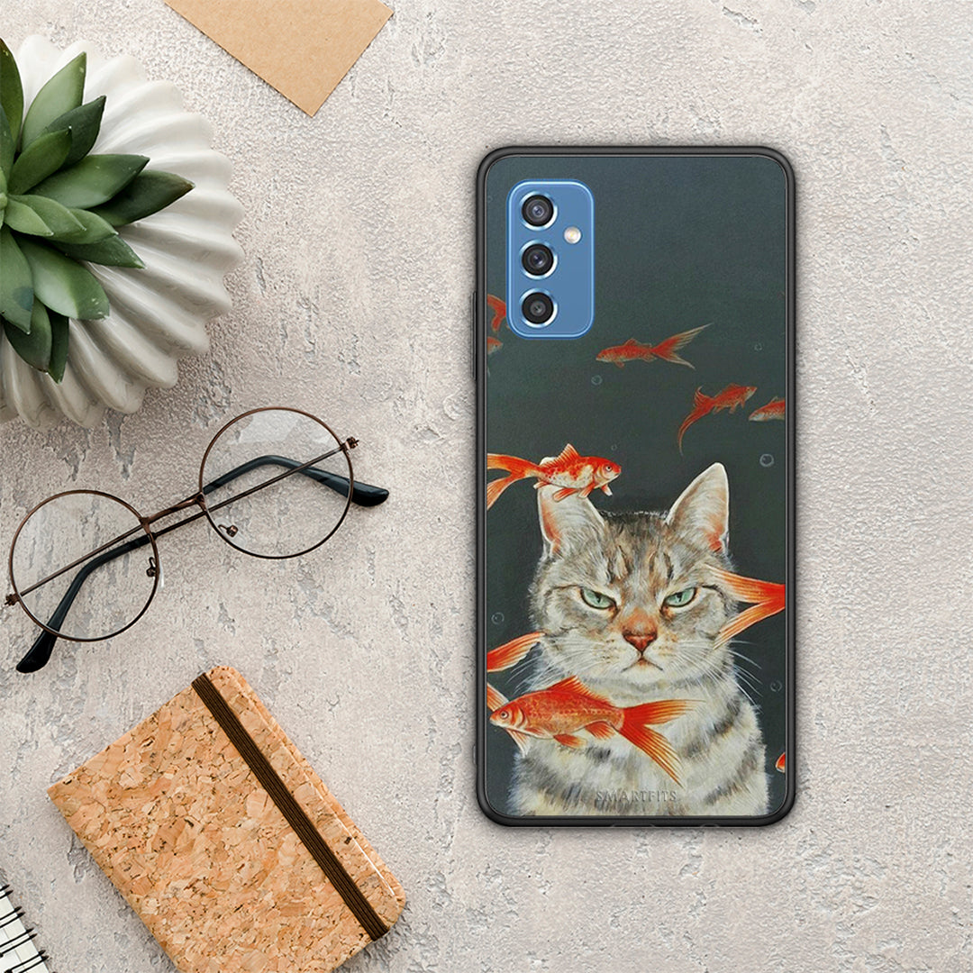 Cat Goldfish - Samsung Galaxy M52 5G case