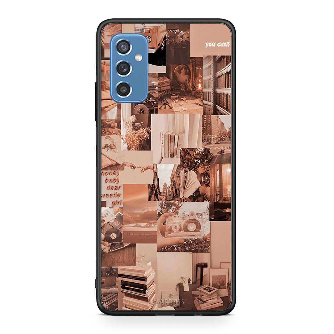 Samsung M52 5G Collage You Can Θήκη Αγίου Βαλεντίνου από τη Smartfits με σχέδιο στο πίσω μέρος και μαύρο περίβλημα | Smartphone case with colorful back and black bezels by Smartfits