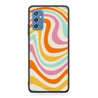 Thumbnail for Samsung M52 5G Colourful Waves θήκη από τη Smartfits με σχέδιο στο πίσω μέρος και μαύρο περίβλημα | Smartphone case with colorful back and black bezels by Smartfits