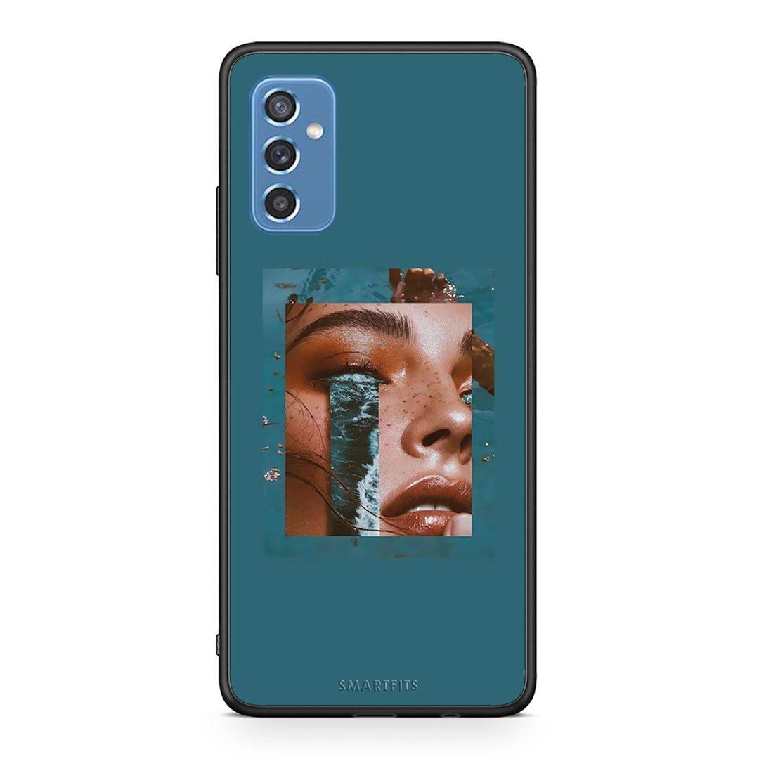 Samsung M52 5G Cry An Ocean θήκη από τη Smartfits με σχέδιο στο πίσω μέρος και μαύρο περίβλημα | Smartphone case with colorful back and black bezels by Smartfits