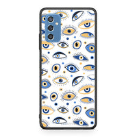 Thumbnail for Samsung M52 5G Ftou Ftou θήκη από τη Smartfits με σχέδιο στο πίσω μέρος και μαύρο περίβλημα | Smartphone case with colorful back and black bezels by Smartfits