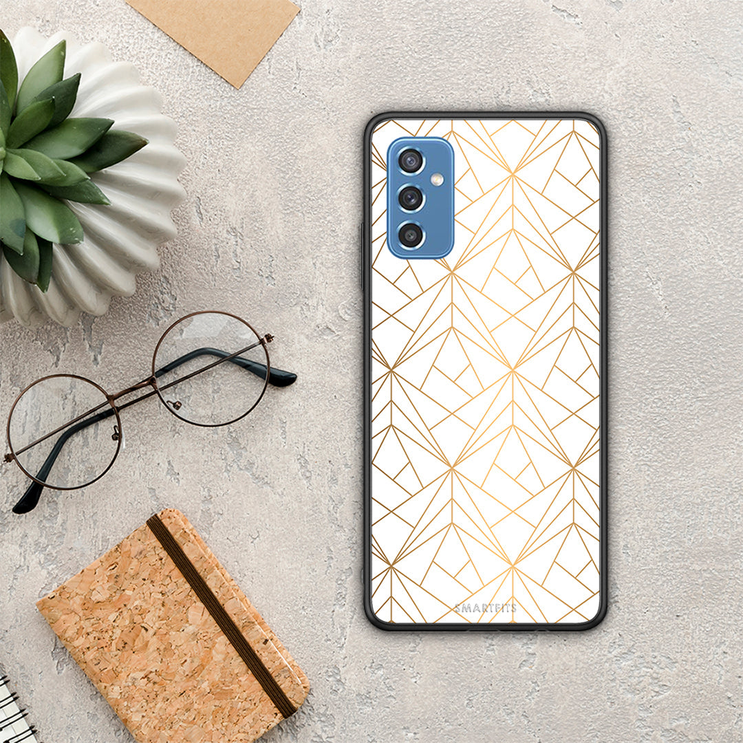 Geometric Luxury White - Samsung Galaxy M52 5G case