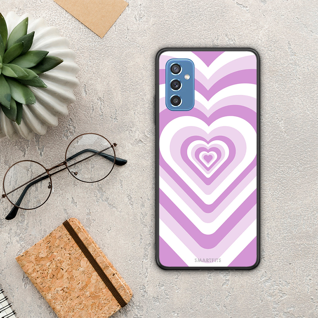 Lilac Hearts - Samsung Galaxy M52 5G case