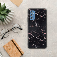 Thumbnail for Marble Black Rosegold - Samsung Galaxy M52 5G case