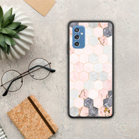 Thumbnail for Marble Hexagon Pink - Samsung Galaxy M52 5G case