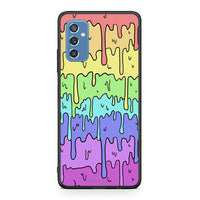 Thumbnail for Samsung M52 5G Melting Rainbow θήκη από τη Smartfits με σχέδιο στο πίσω μέρος και μαύρο περίβλημα | Smartphone case with colorful back and black bezels by Smartfits